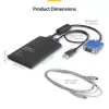 StarTech.com USB Crash Cart adaptér s prenosom súborov a nahrávaním videa