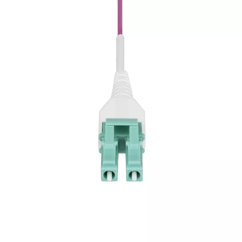 StarTech.com 20 m LC na LC (UPC) OM4 multimódové optické vlákno, Erika Violet, 50/125 µm, 40G/100G, LOMMF/VCSEL, Uniboot optický patch kábel, OFNR Riser certifikovaný