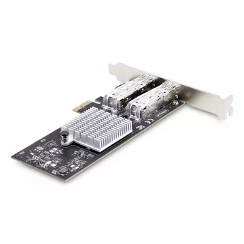 StarTech.com 2-portová GbE SFP sieťová karta, PCIe 2.0 x1, Intel I350-AM2 2x 1GbE radič, 1000BASE medené/optické vlákno, Dual-Port Gigabit Ethernet NIC, Desktop/Server Backplanes - kompatibilné s Windows a Linux