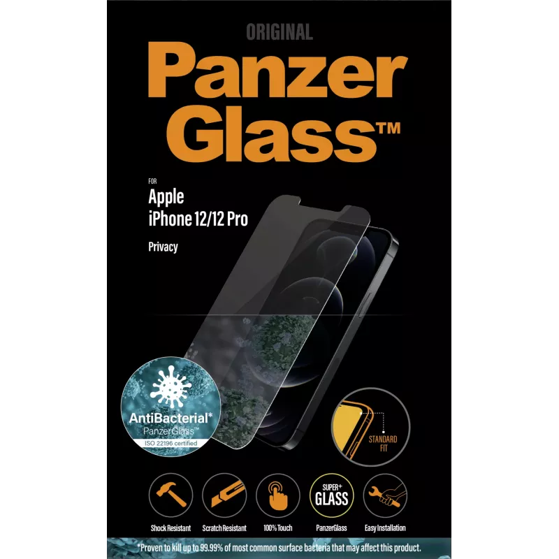 PanzerGlass ® ochrana displeja proti odpočúvaniu iPhone 12 | 12 Pro | Standard Fit