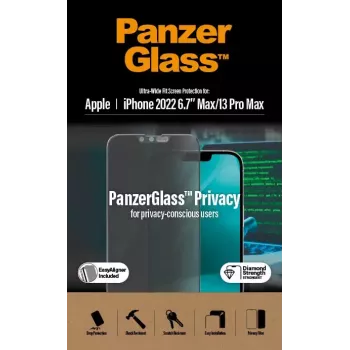 PanzerGlass ® ochrana displeja proti odpočúvaniu iPhone 14 Plus | 13 Pro Max | Ultra-Wide Fit s EasyAligner