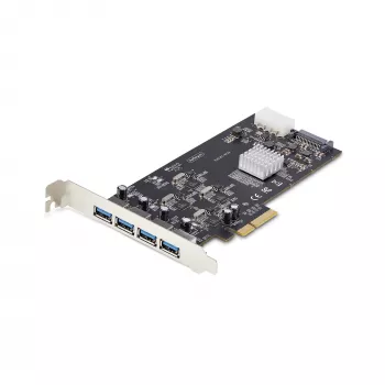 StarTech.com 4-portová USB PCIe karta, USB 3.2 5 Gbit/s, PCI Express rozširujúca karta so 4 nezávislými USB radičmi, 4 USB-A porty, Windows/macOS/Linux