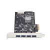 StarTech.com 4-portová USB PCIe karta, USB 3.2 5 Gbit/s, PCI Express rozširujúca karta so 4 nezávislými USB radičmi, 4 USB-A porty, Windows/macOS/Linux