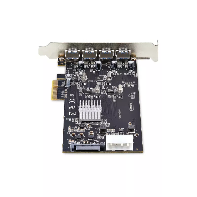 StarTech.com 4-portová USB PCIe karta, USB 3.2 5 Gbit/s, PCI Express rozširujúca karta so 4 nezávislými USB radičmi, 4 USB-A porty, Windows/macOS/Linux