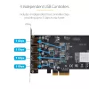 StarTech.com 4-portová USB PCIe karta, USB 3.2 5 Gbit/s, PCI Express rozširujúca karta so 4 nezávislými USB radičmi, 4 USB-A porty, Windows/macOS/Linux