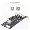 StarTech.com 4-portová USB PCIe karta, USB 3.2 5 Gbit/s, PCI Express rozširujúca karta so 4 nezávislými USB radičmi, 4 USB-A porty, Windows/macOS/Linux