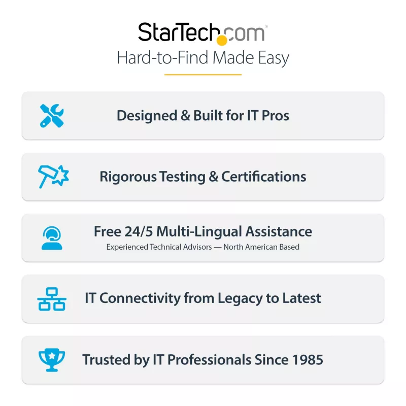 StarTech.com 4-portová USB PCIe karta, USB 3.2 5 Gbit/s, PCI Express rozširujúca karta so 4 nezávislými USB radičmi, 4 USB-A porty, Windows/macOS/Linux