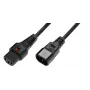 Microconnect PC1003 napájací kábel čierny 1,5 m konektor samec C13 konektor samica C14