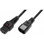 Microconnect PC1021 napájací kábel čierny 2 m konektor samica C13 konektor samica C14
