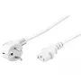Microconnect PE010430W napájací kábel biely 3 m sieťový konektor typ E+F konektor samica C13