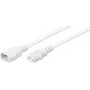 Microconnect PE040605W napájací kábel biely 0,5 m C14 konektor samica C13 konektor samica