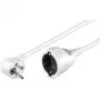Predlžovací napájací kábel Microconnect PE141000W 10 m 1A zásuvka biela