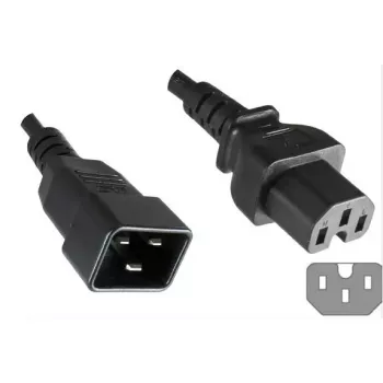 Microconnect PE152018 Napájací kábel čierny 1,8 m konektor samica C20 konektor samica C15