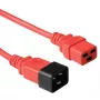 Microconnect PE2019R18 Napájací kábel červený 1,8 m konektor samica C20 konektor samica C19