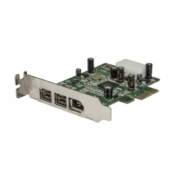 StarTech.com 3 porty 2b 1a Low Profile 1394 PCI Express FireWire karta adaptér