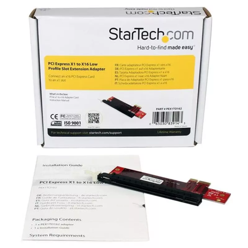StarTech.com PCI Express X1 na X16 Low Profile adaptér rozšírenia slotu