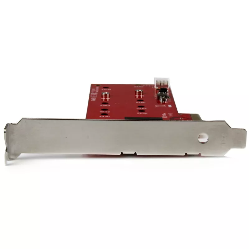 StarTech.com 2x M.2 SATA SSD radič karta – PCIe, PCIe, M.2, Full-Height / Low-Profile, PCI 2.0, červená, CE, FCC, TAA