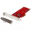 StarTech.com 2x M.2 SATA SSD radič karta – PCIe, PCIe, M.2, Full-Height / Low-Profile, PCI 2.0, červená, CE, FCC, TAA