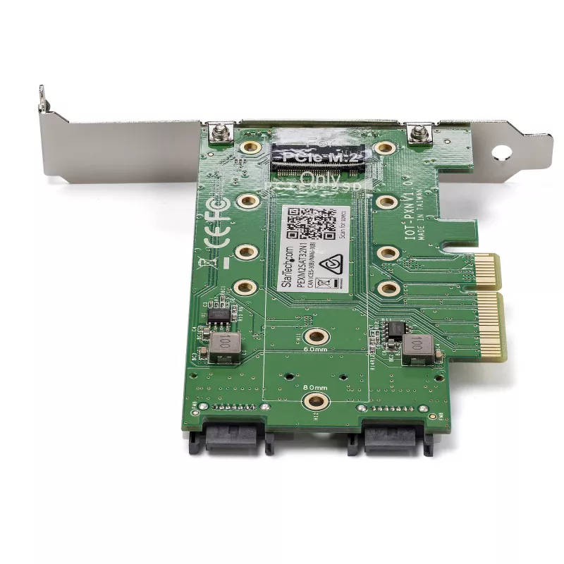 StarTech.com 3-portová M.2 SSD (NGFF) adaptérová karta – 1 x PCIe (NVMe) M.2, 2 x SATA III M.2 – PCIe 3.0