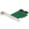 StarTech.com 3-portová M.2 SSD (NGFF) adaptérová karta – 1 x PCIe (NVMe) M.2, 2 x SATA III M.2 – PCIe 3.0