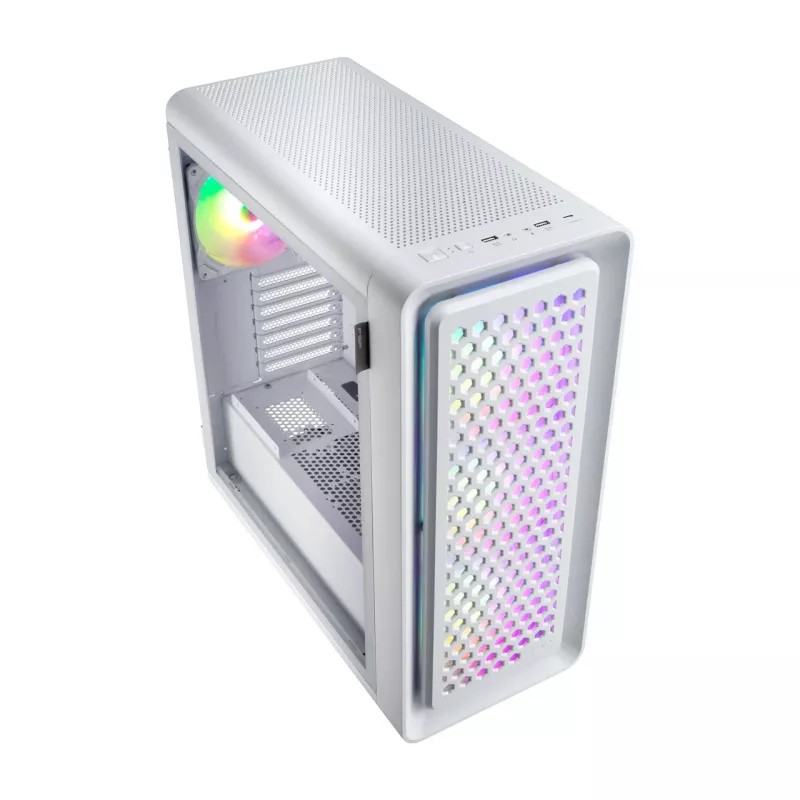 FSP CUT593P skriňa Full Tower mITX, mATX, ATX biela ARGB