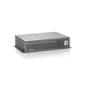 LevelOne Fast Ethernet High Power PoE rozbočovač, 24V AC výstup