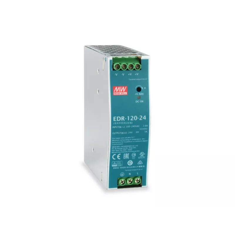 LevelOne 24V DC priemyselný napájací zdroj, 120W, montáž na DIN lištu