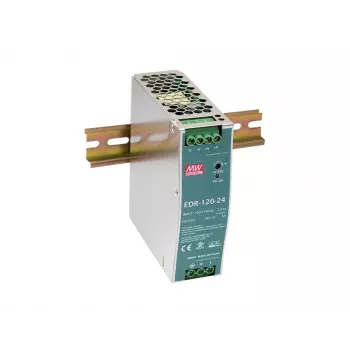 LevelOne 48V DC priemyselný napájací zdroj, 120W, DIN lišta, PoE