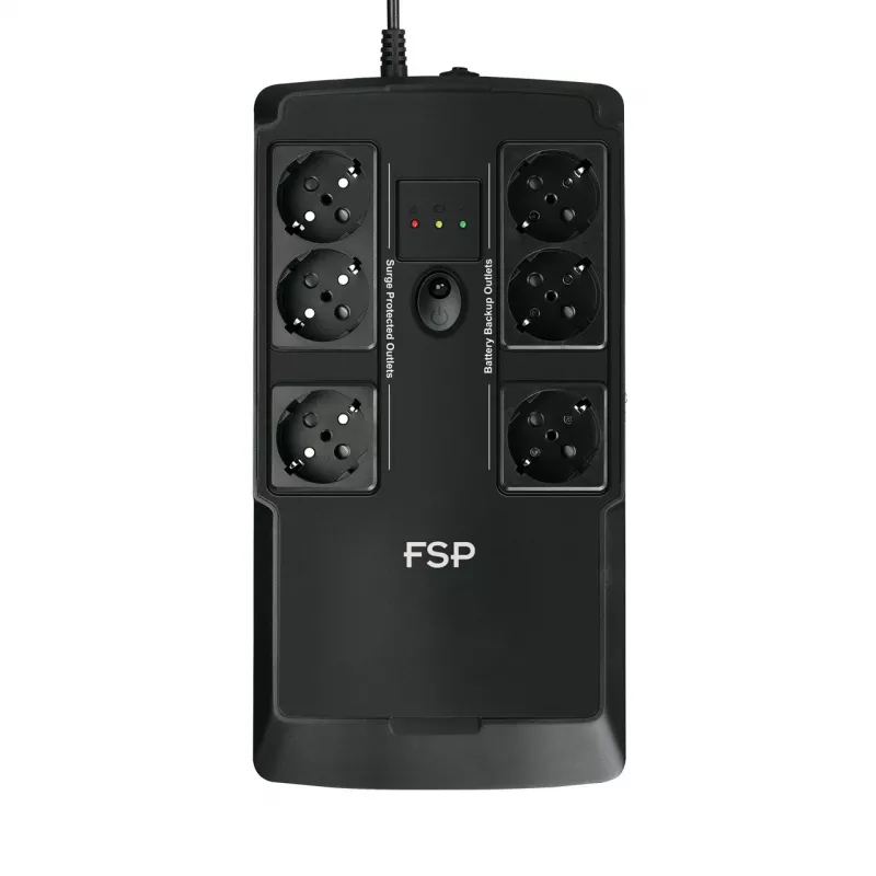 FSP NanoFit 600 záložný zdroj (UPS) standby (offline) 0,6 kVA 360 W 6 AC výstupov