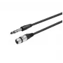 Audio kábel Vivolink PROAUDXLRFJACKS1 1m XLR samica 6,35mm samec čierny