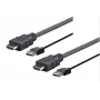 Vivolink PROHDMIUSB3 videokáblový adaptér 3 m HDMI USB Type-A čierny