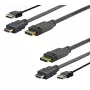 Vivolink PROHDMIUSBDP5 videokáblový adaptér 5 m DisplayPort HDMI + USB čierny