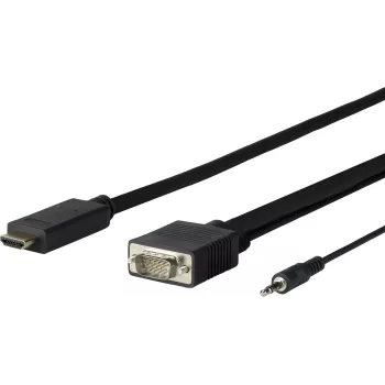 Vivolink PROHDMIVGA1 videokáblový adaptér 1 m HDMI Type-A (štandard) VGA (D-Sub) čierny