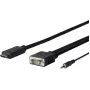 Vivolink PROHDMIVGA1 videokáblový adaptér 1 m HDMI Type-A (štandard) VGA (D-Sub) čierny