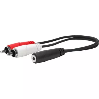 Vivolink PROMJFRCAM0.2 audiokábel 0,2 m 3,5 mm 2 x RCA čierna