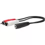Vivolink PROMJFRCAM0.2 audiokábel 0,2 m 3,5 mm 2 x RCA čierna