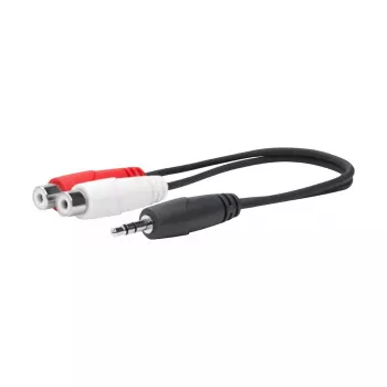 Vivolink PROMJMRCAF0.2 audiokábel 0,2 m 2 x RCA 3,5 mm čierna