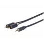 Vivolink PROMJRCA2.5 audiokábel 2,5 m 3,5 mm 2 x RCA čierna