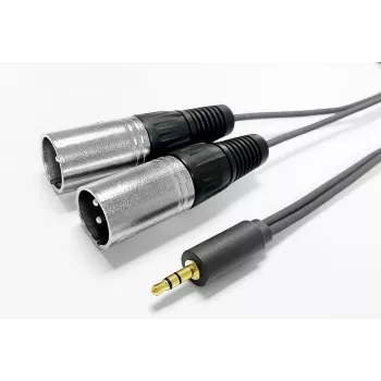 Vivolink PROMJXLRS15 audiokábel 15 m 3,5 mm 2 x XLR čierna