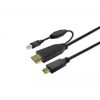 Vivolink PROUSBCHDMIUSBB10 USB kábel USB 3.2 Gen 1 (3.1 Gen 1) 10 m USB C čierny