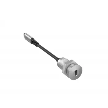 Vivolink PROUSBCMF0.3SOCKET USB kábel USB 3.2 Gen 2 (3.1 Gen 2) 0,3 m USB C sivý