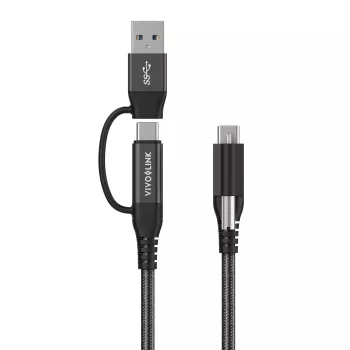 Vivolink PROUSBCMM1.5ADP USB kábel USB 3.2 Gen 2 (3.1 Gen 2) 1,5 m USB C čierny