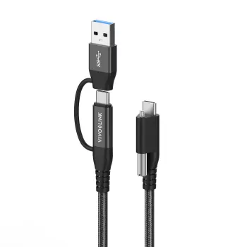 Vivolink PROUSBCMM1.5ADP USB kábel USB 3.2 Gen 2 (3.1 Gen 2) 1,5 m USB C čierny