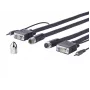 Vivolink PROVGASCW10 VGA kábel 10 m VGA (D-Sub) čierny