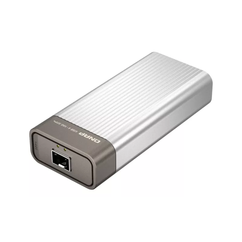QNAP QNA-UC10G1SF sieťový adaptér USB 4 Type-C na 1 x 10GbE SFP+, 10000 Mbit/s