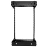 StarTech.com 18U 19-palcový nástenný sieťový rack – nastaviteľná hĺbka 12-20 palcov 2-stĺpikový open frame serverový rack pre AV/dátovú/IT komunikáciu/počítačové zariadenia/switch s klietkovými maticami a skrutkami