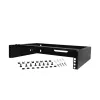 StarTech.com RACK-2U-14-BRACKET 2U 19-palcový nástenný sieťový rack, hĺbka 14 palcov (nízky profil), držiak na patch panel, nosnosť 35 kg (77 lbs), čierny