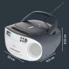 Prenosný ghettoblaster Reflexion RCR2260DAB biela/sivá s DAB+/UKW tunerom a CD prehrávačom