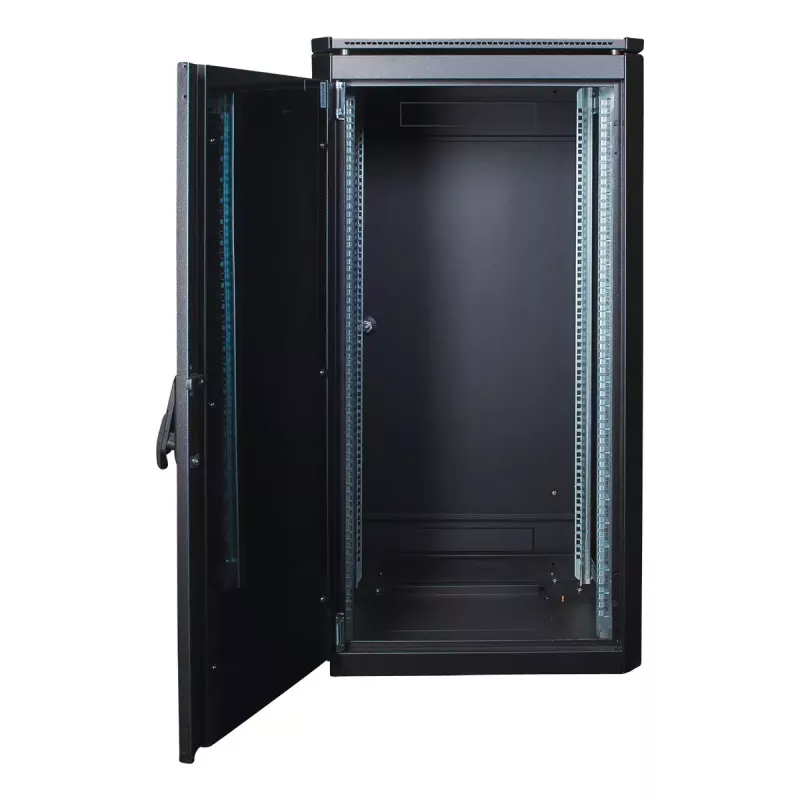Voľne stojaci rack LOGON RDL22U66BL 22U čierna 600 kg kapacita