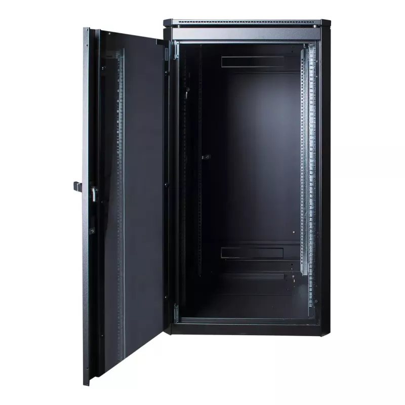 Voľne stojaci rack LOGON RDL22U68BL 22U 600 kg kapacita čierna